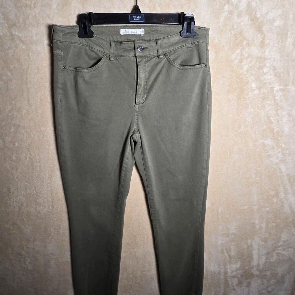 Peter Millar Women's Olive Green Pants Size 10 Slim Fit Stretch Casual 380